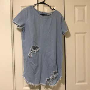 Distressed dress